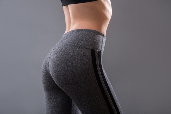 Bum of woman in gym pants