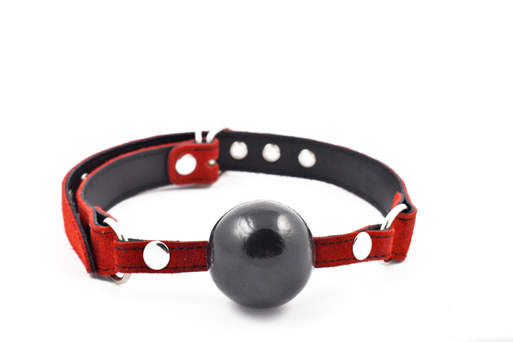 one of the regular ball gags that BDSM enthusiasts use during play